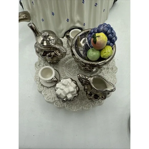 Paul Cardew Teapot Victorian Silver Service Porcelain Retired - Picture 10 of 16